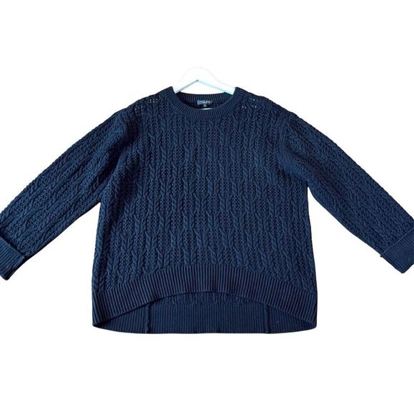 Rag & Bone 100% wool Divya cable crochet knit sweater large - Picture 12 of 13